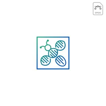 Dna bee logo template vector icon element isolated Stock Illustration