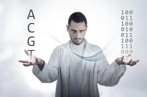 From dna to binary Stock Photos