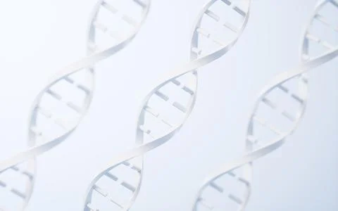 DNA with biological concept, 3d rendering. Illustrazione stock
