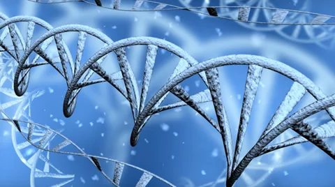 DNA. Blue background Stock-Footage 33848456