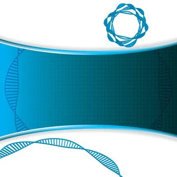 DNA blue background Stock Illustration