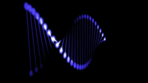 DNA Blue Stock Footage 22977806