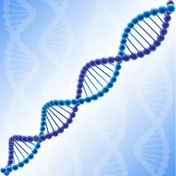 DNA blue Illustrazione stock