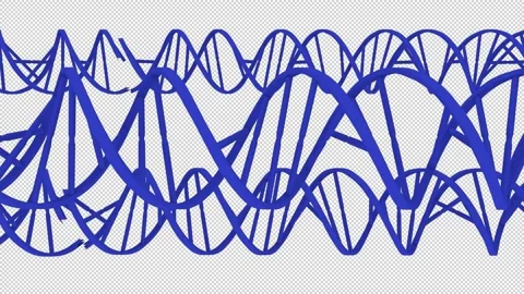 DNA Blue Loop Stock Footage 308000183