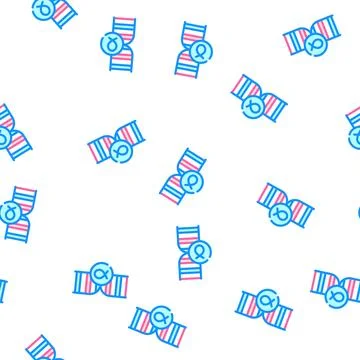 Dna cancer vector seamless pattern sign イラスト素材