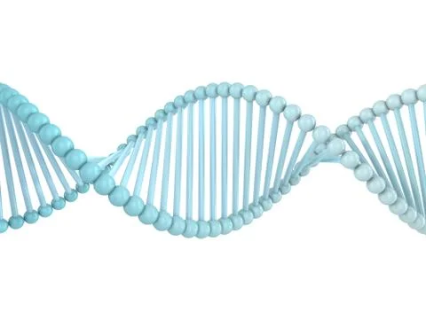 DNA chain. Abstract scientific background. 3D rendering Stock Illustration
