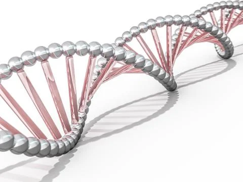 DNA chain. Abstract scientific background. 3D rendering Stock Illustration