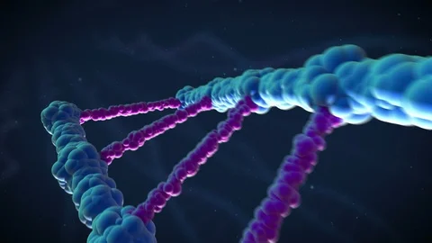 DNA chain destroying Stock Footage