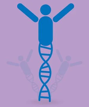DNA chain Stock Illustration