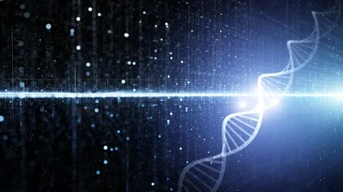 Dna chain loop cyberspace animation 動画素材 229697807