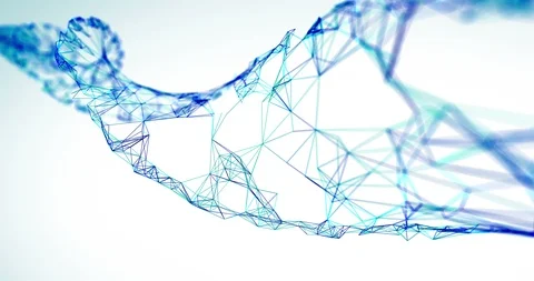 DNA chain, looping 3D animation with alpha mask Stock Footage 101783867