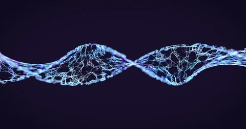 DNA chain, looping 3D animation with alpha mask Stock-Footage 101821802