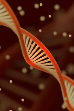 DNA chain macroshot. Stock Illustration