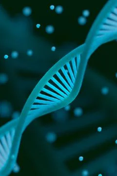 DNA chain macroshot Stock Illustration