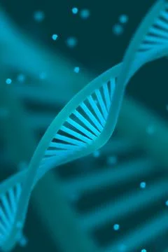 DNA chain macroshot. Stock Illustration