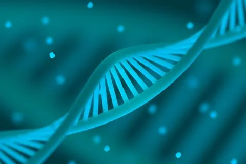 DNA chain macroshot Stock Illustration