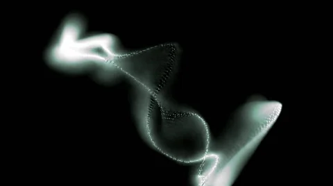 DNA chain, particles Stock Footage 45654212