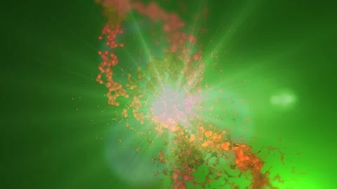 The DNA chain rotates in a helix. Stock Footage 307996955