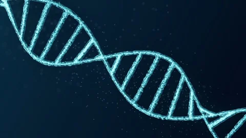 DNA chain. Seamless rotation. Stock-Footage 119630757