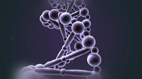 DNA chain spinning Stock-Footage 61833639