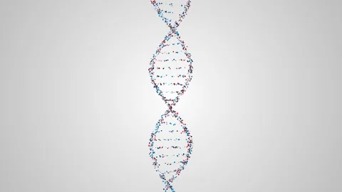 Dna chain structure from particulars Stock Footage 95945622