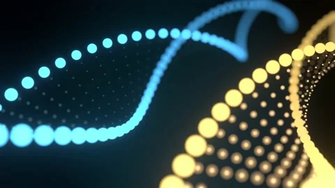 DNA chain video footage. Genetics. Medical and technology concept.	 Stock Footage 168560899
