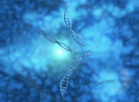 DNA chains Illustrazione stock