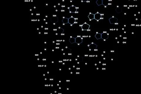 Dna chemistry background Illustrazione stock