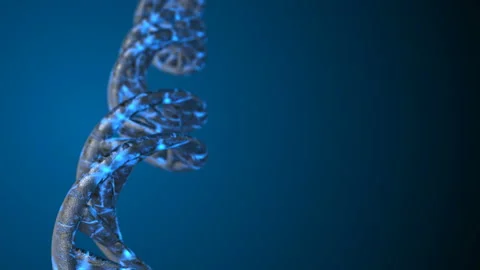 DNA code. Abstract 3d polygonal wireframe DNA. Loop animation Stock Footage 114247932