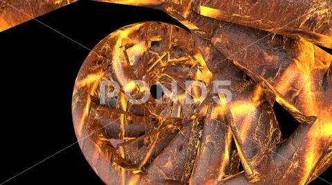 DNA code. Abstract 3d polygonal wireframe DNA molecule helix spiral. Stock Illustration