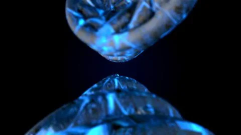 DNA code. Abstract 3d polygonal wireframe DNA molecule helix spiral. Stock Illustration