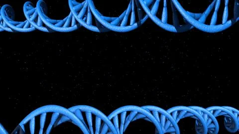 DNA code. Abstract 3d polygonal wireframe DNA molecule helix spiral. 스톡 일러스트
