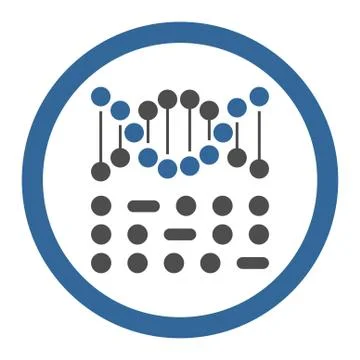 DNA Code Circled Vector Icon Illustrazione stock