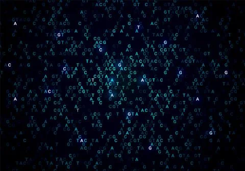 DNA code data background. Abstract agct genetic medical genomic human data Stock Illustration