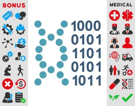Dna Code Icon イラスト素材