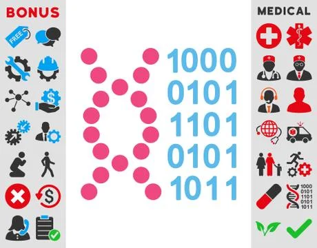 Dna Code Icon イラスト素材