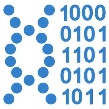 Dna Code Icon Illustrazione stock