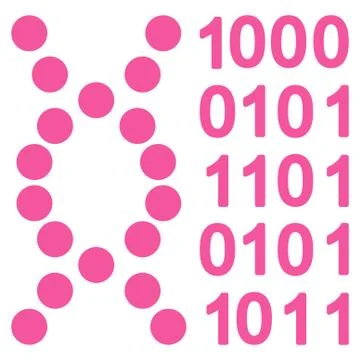 Dna Code Icon Illustrazione stock