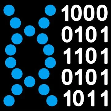 Dna Code Icon Illustrazione stock
