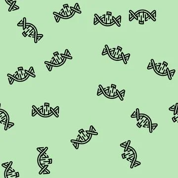 Dna code line icon vector isolated illustration 스톡 일러스트