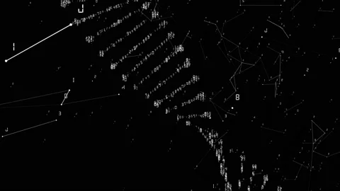 DNA Code with Numbers 01 스톡 동영상 158794228