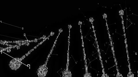 DNA code with numbers 02 Stock Footage 158799466