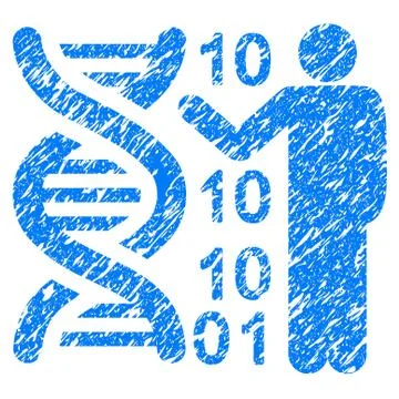 DNA Code Report Grunge Icon イラスト素材