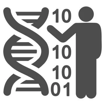 Dna Code Report Icon Illustrazione stock