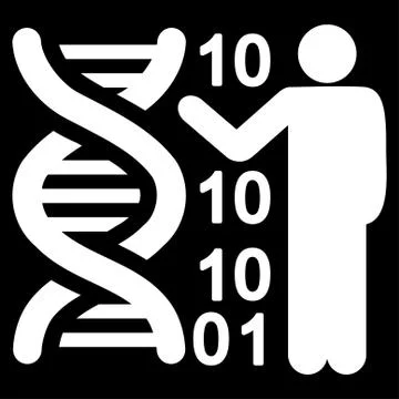 Dna Code Report Icon Stock Illustration