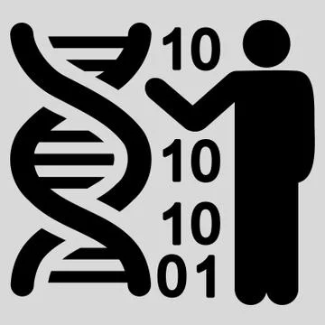 Dna Code Report Icon Stock-Illustration