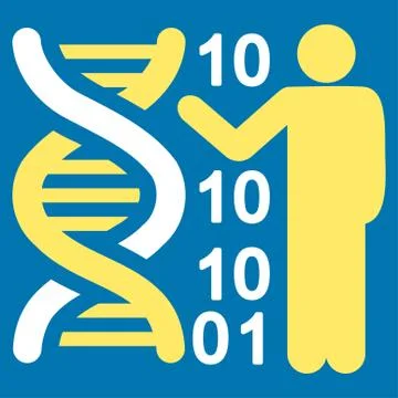 Dna Code Report Icon Stock Illustration
