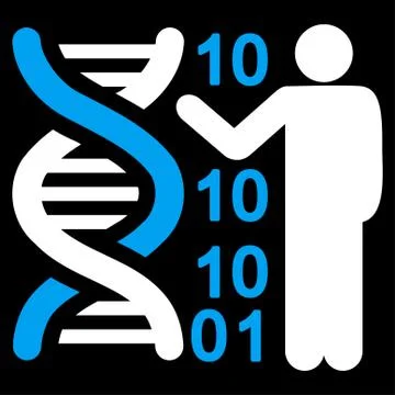 Dna Code Report Icon Stock Illustration