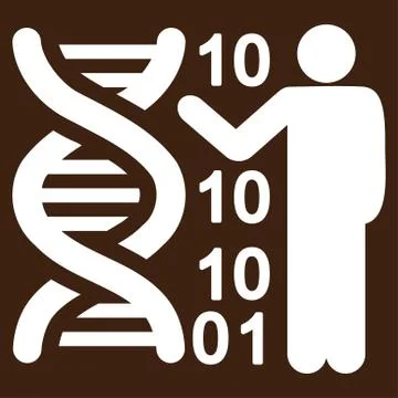 Dna Code Report Vector Icon Illustrazione stock