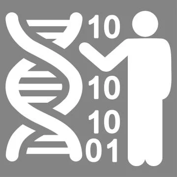 Dna Code Report Vector Icon Illustrazione stock